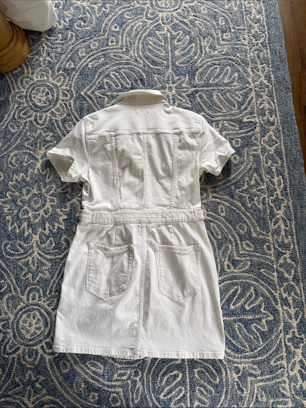 Good American White Short Sleeve Denim Romper Dress from Nordstrom Rack - Picture 4 of 4